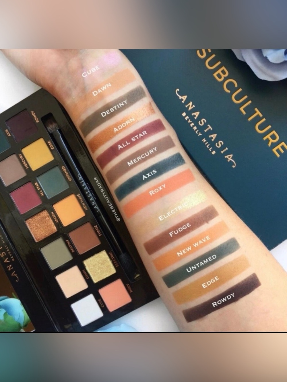 Anastasia Subculture Eyeshadow Palette - grungy mattes and bold metallics